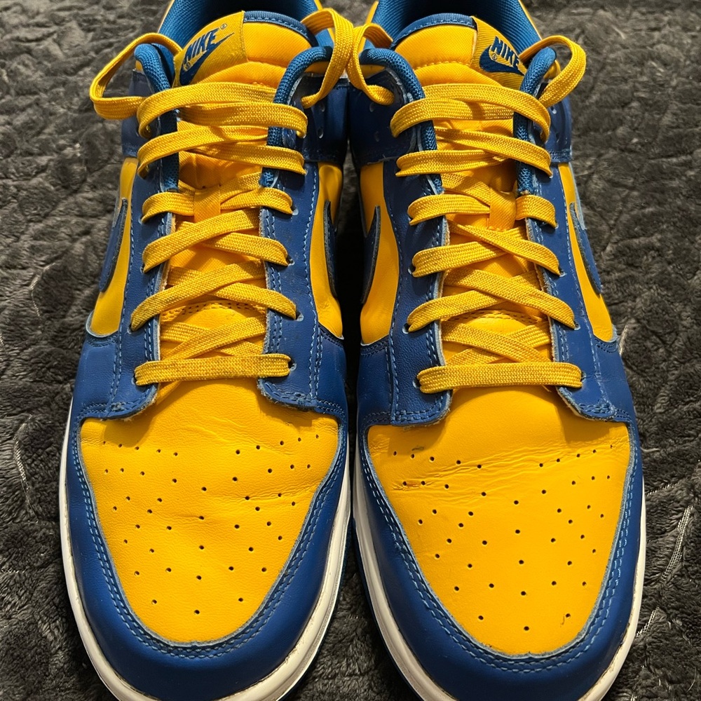 UCLA Nike Blue and Yellow Dunk Sneakers